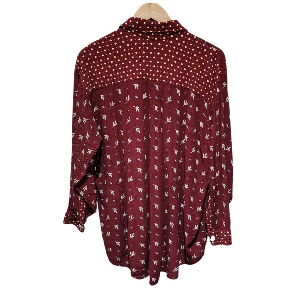 Vintage Blouse 1990s Button Down - Picture 2 of 6